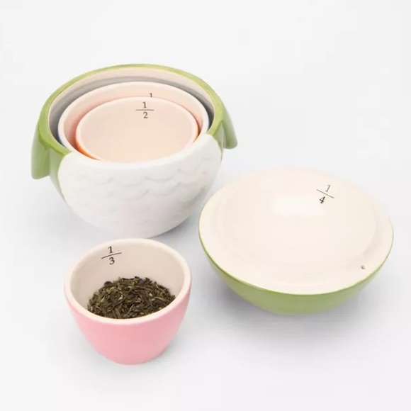 Nesting measuring cups - ceramic owl - Picture 4 of 8